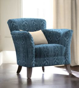 Arbre Fabric by Arley House Steel Blue