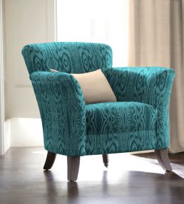 Arbre Fabric by Arley House Turquoise