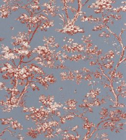 Arbre Wallpaper by Casadeco Bleu Orage