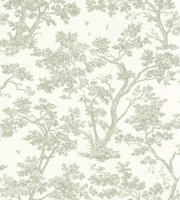 Arbre Wallpaper by Casadeco Vert Amande