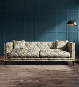Arcadia Fabric by Warwick Charcoal