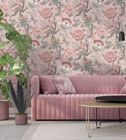 Arcadia Wallpaper by Woodchip & Magnolia Blush