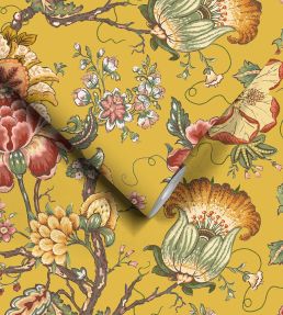 Arcadia Wallpaper by Woodchip & Magnolia Daffodil