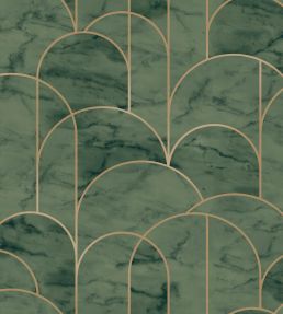 Arch Wallpaper by Borastapeter Emerald Sand