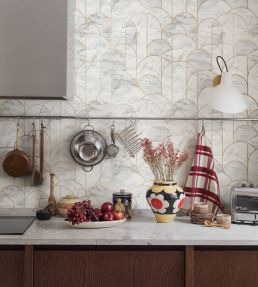 Arch Wallpaper by Borastapeter Seal Grey