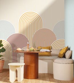 Arched Line Mural by Caselio Multicouleurs