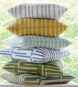 Architect Embroidery Fabric by Thibaut Cloud