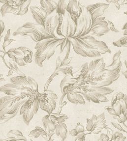 Archive Flower Wallpaper by Borastapeter Sandstone
