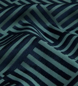 Archive Geo Fabric by Liberty Smalt Blue