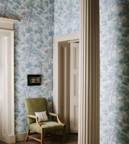 Arden Wallpaper by Colefax and Fowler Forest Green