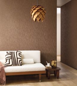 Arole Wallpaper by Casadeco Hazelnut