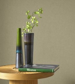 Arole Wallpaper by Casadeco Vert sauge