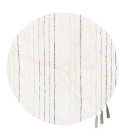 Lorena Canals Arona Round rug White WO-ARONA-C White