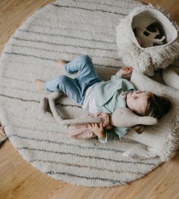 Lorena Canals Arona Round rug White WO-ARONA-C White