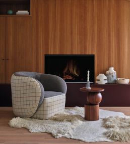 Arpege Fabric by Casamance Bleu Azurite Pourpre