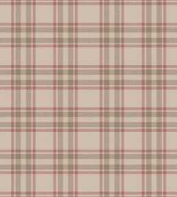 Arran Check Fabric by Arley House Latte