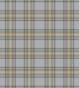 Arran Check Fabric by Arley House Silver