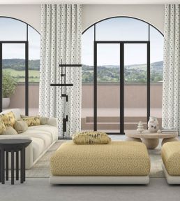 Arriba Fabric by Wemyss Midnight
