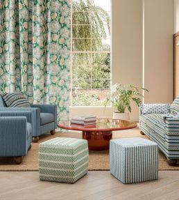 Arrow Stripe Fabric by Scion Indigo/Coast Blue