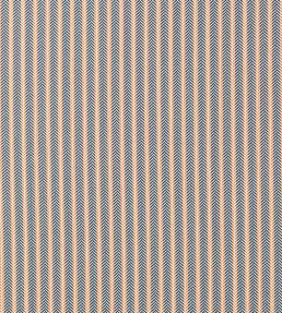 Arrow Stripe Fabric by Scion Indigo/Tangerine