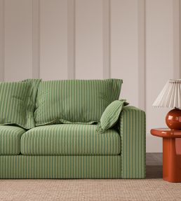 Arrow Stripe Fabric by Scion Pine/Kelly Green