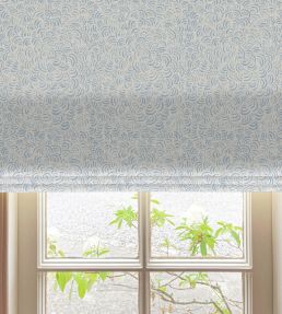 Arrowan Fabric by Kate Medlicott Cloudy Blue