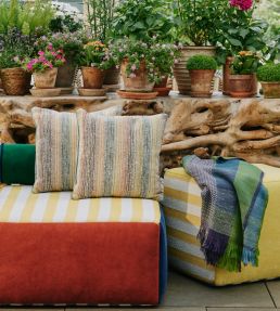 Calvari Outdoor Fabric by Christopher Farr Cloth Marronne