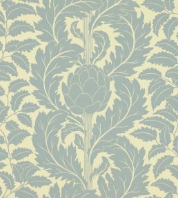 Artichoke Wallpaper by Langelid Von Bromssen Eggshell Blue