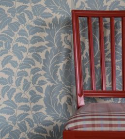 Artichoke Wallpaper by Langelid Von Bromssen Eggshell Blue