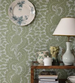 Artichoke Wallpaper by Langelid Von Bromssen Garden Green