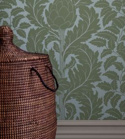 Artichoke Wallpaper by Langelid Von Bromssen Garden Green