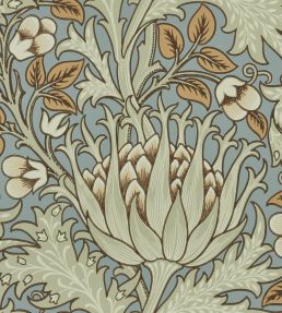 Artichoke Wallpaper by Morris & Co Teal/Sage