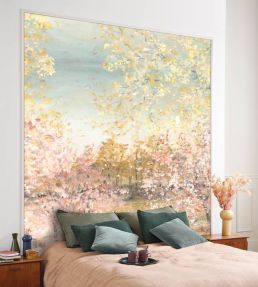 Artistic Garden Mural by Casadeco Rose Blush