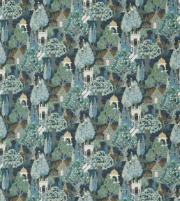 Artists Retreat Fabric by Jim Thompson No.9 Midnight