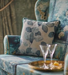 Artus Fabric by Clarke & Clarke Denim/Ochre