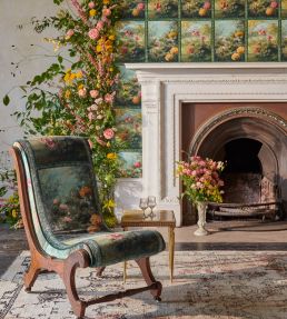 Artus Velvet Fabric by Clarke & Clarke Forest