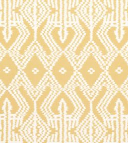 Asaka Ikat Fabric by Schumacher Buttercup