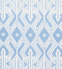 Asaka Ikat Fabric by Schumacher Chambray