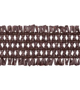 Asara Raffia Braid 60mm Trimming by Houles Brun