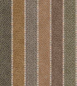 Asha Stripe Fabric by Lewis & Wood Cedar Smoke