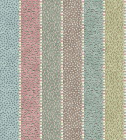 Asha Stripe Fabric by Lewis & Wood Pistachio Rose