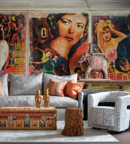 Ashanti Fabric by Andrew Martin Smoke