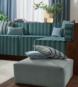 Ashdown Fabric by Clarke & Clarke Indigo