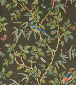 Ashdown Wallpaper by Colefax and Fowler Black