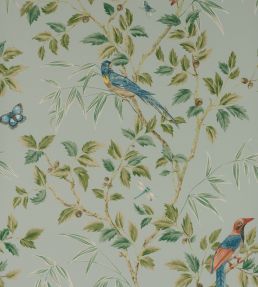 Ashdown Wallpaper by Colefax and Fowler Old Blue