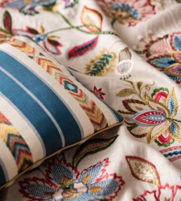 Ashlar Stripe Fabric by GP & J Baker Emerald