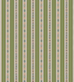 Ashlar Stripe Fabric by GP & J Baker Emerald
