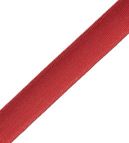 Aspen Ribbed Border Trimming by Samuel & Sons Poppy