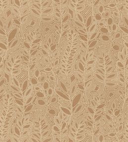 Astragale Wallpaper by Casamance Camel