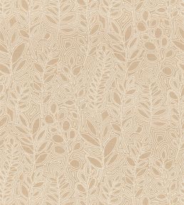 Astragale Wallpaper by Casamance Sable